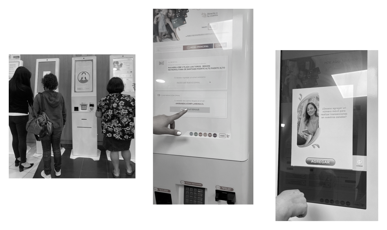 Guerrilla testing — participant interaction